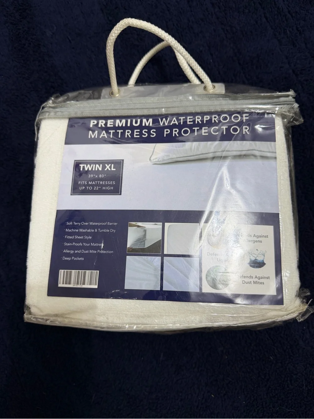 Premium Waterproof Mattress Protector - White (Twin XL)